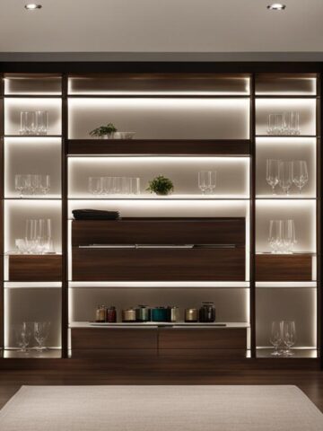 Closet bookshelf for stemware