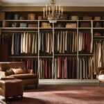 Closet bookshelf for vintage clothing