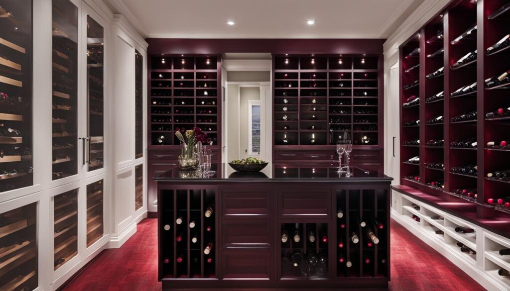 Closet bookshelf for wine accessories