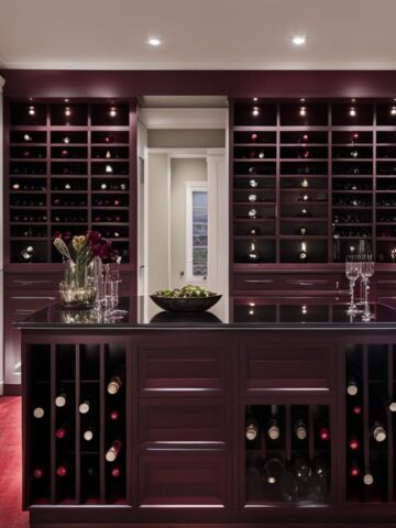 Closet bookshelf for wine accessories