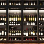 Closet bookshelf for wine bottles