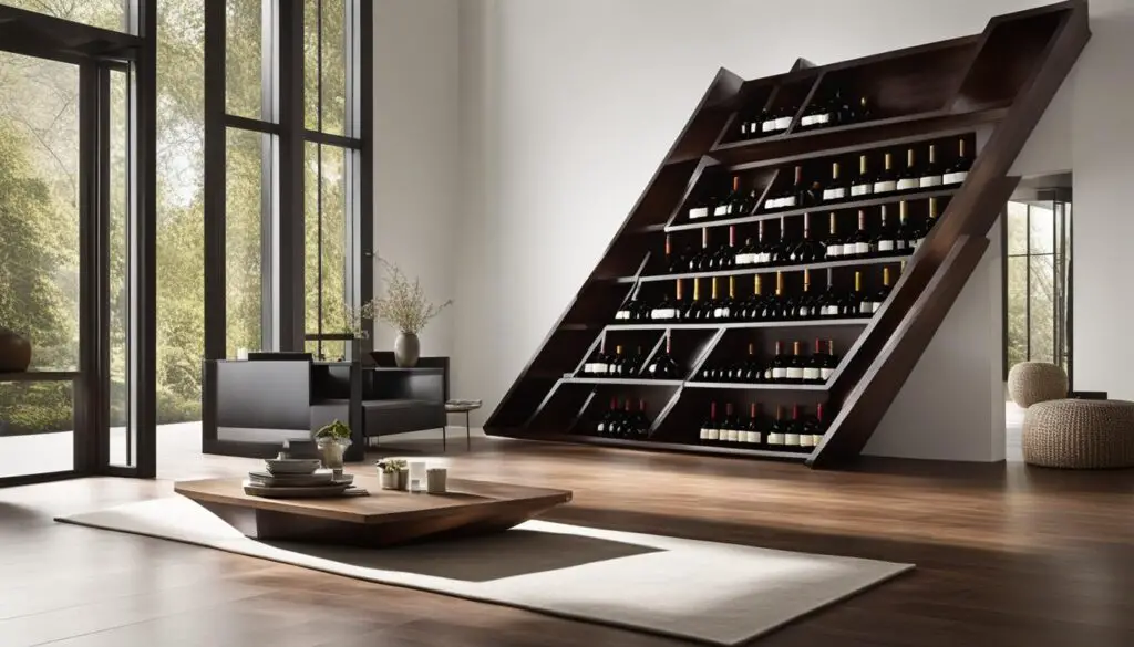 bookshelf wine holder