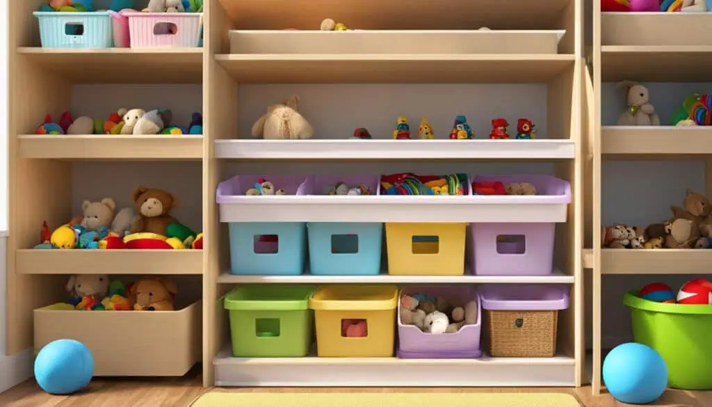space-saving toy storage