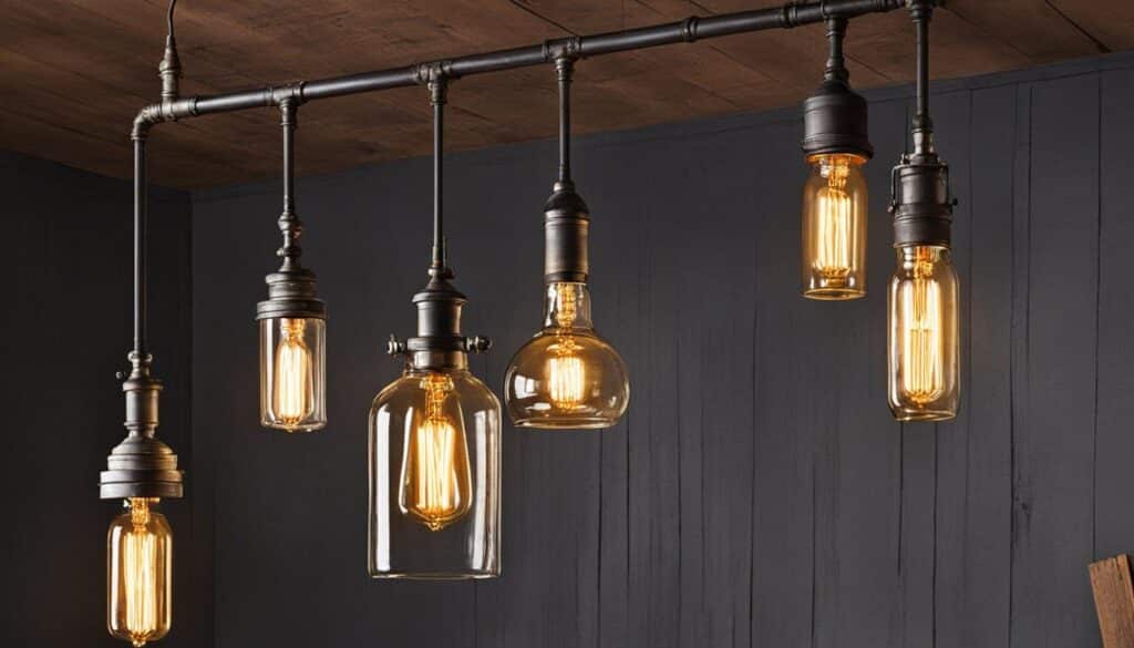 upcycled light fixtures