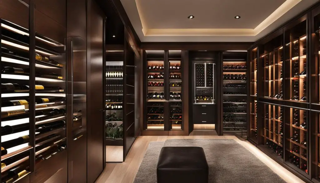 wine closet design