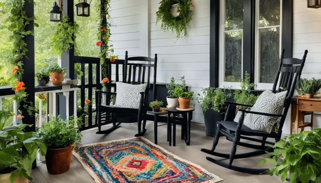 Economical front porch decor ideas