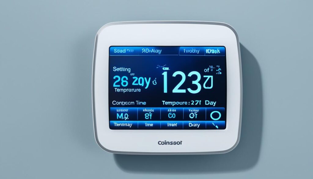 smart thermostat programming and scheduling