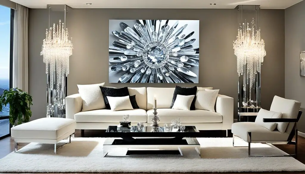 large crystals in home decor