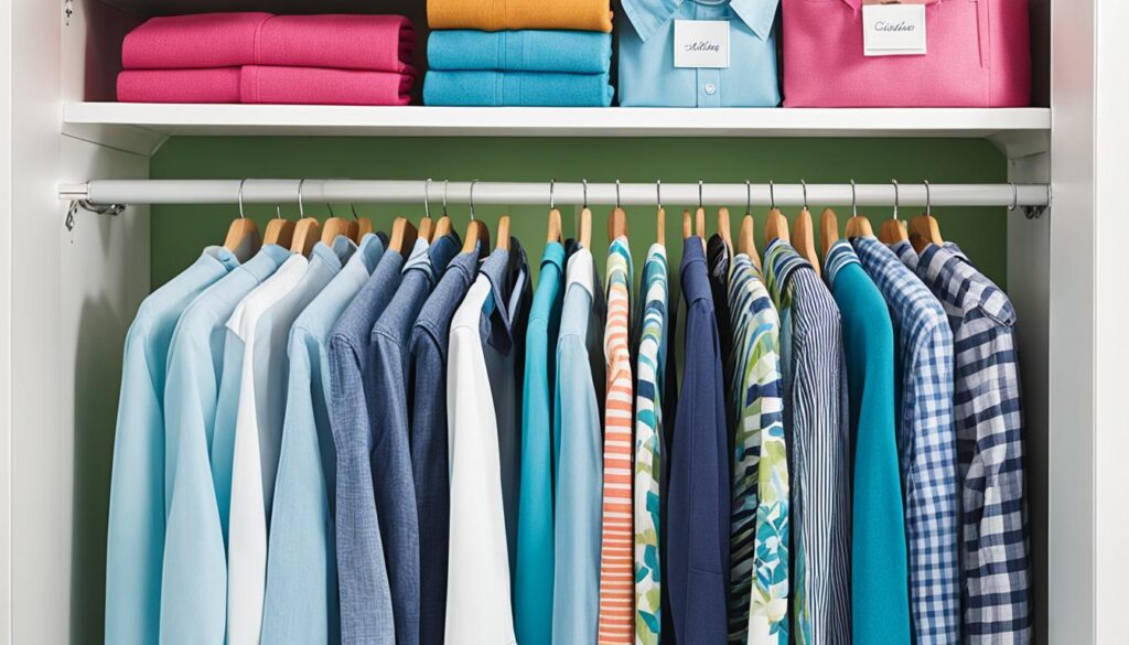 Closet hanging