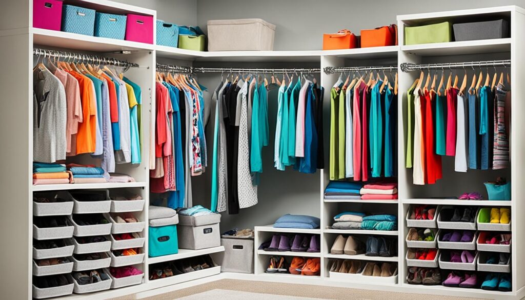 Closet hanging racks