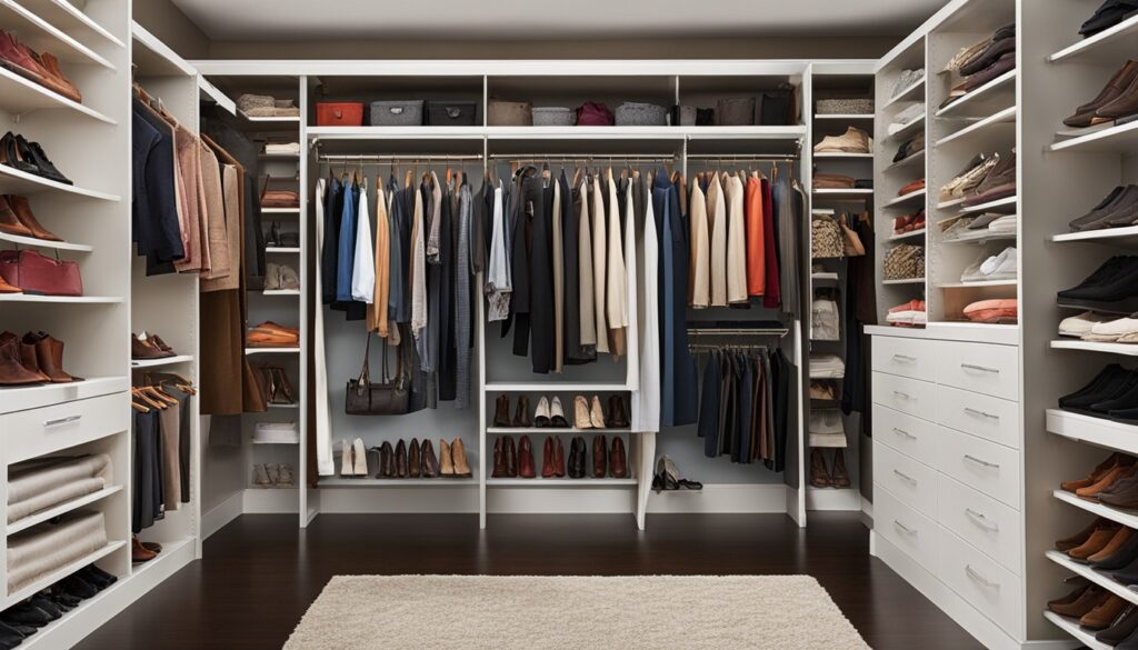 Closet shelf organizers