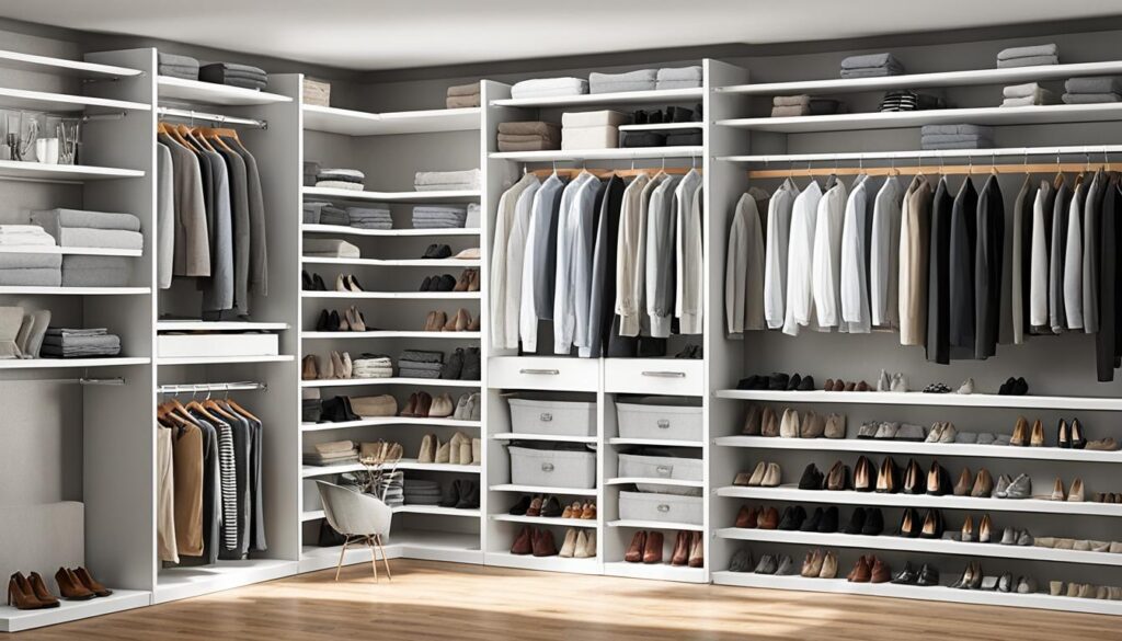Closet shoe racks