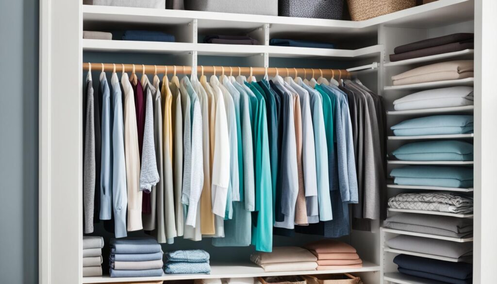 Closet storage shelves