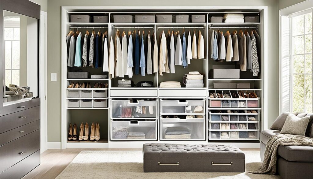 Closet storage systems