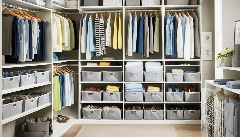 closet hanging bins