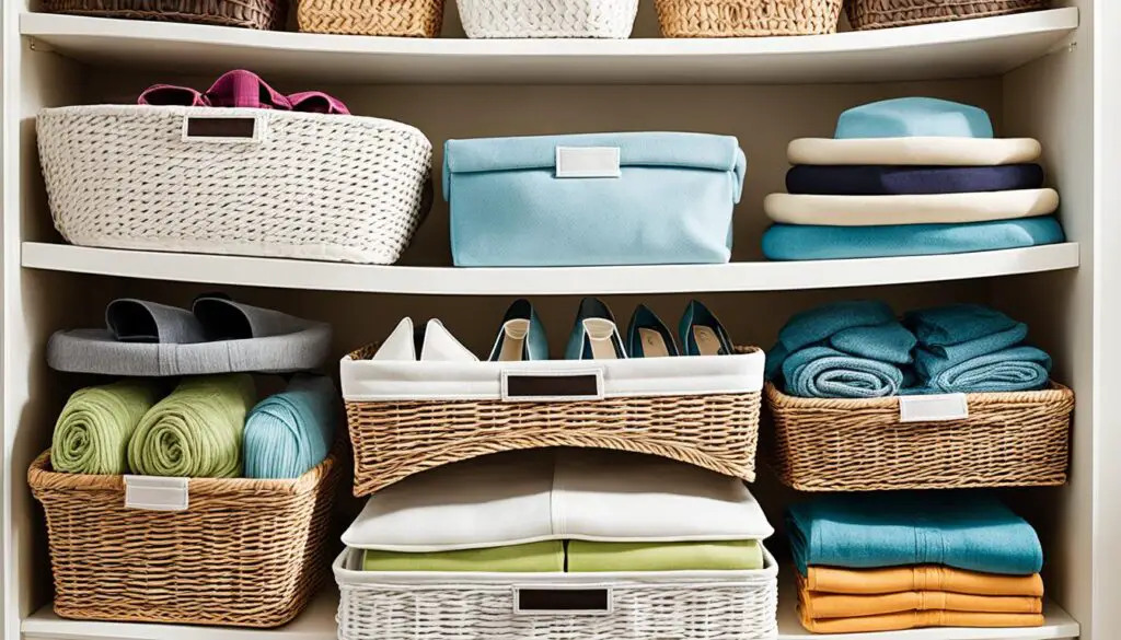 closet storage baskets