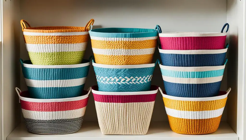 decorative organizer baskets