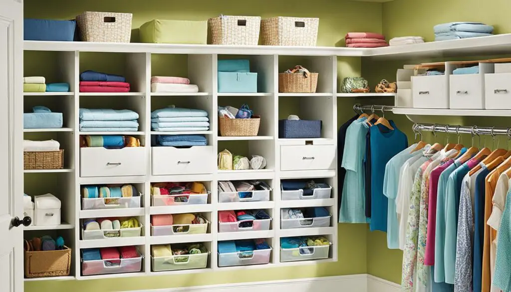 efficient organization with closet storage drawers