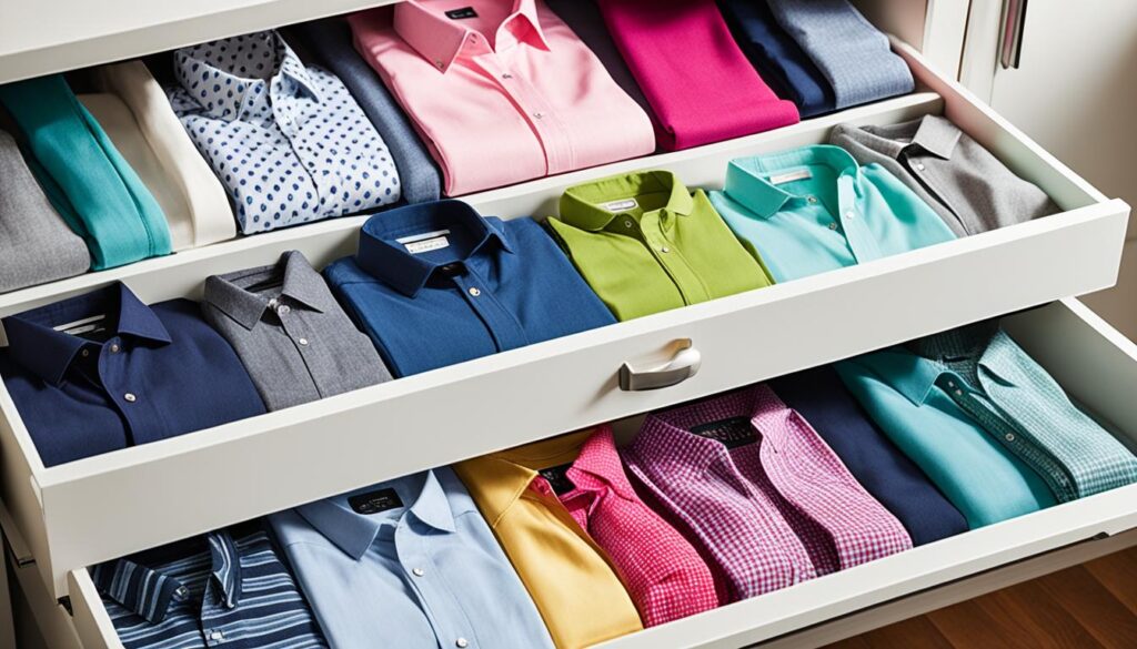 Closet drawer shelves