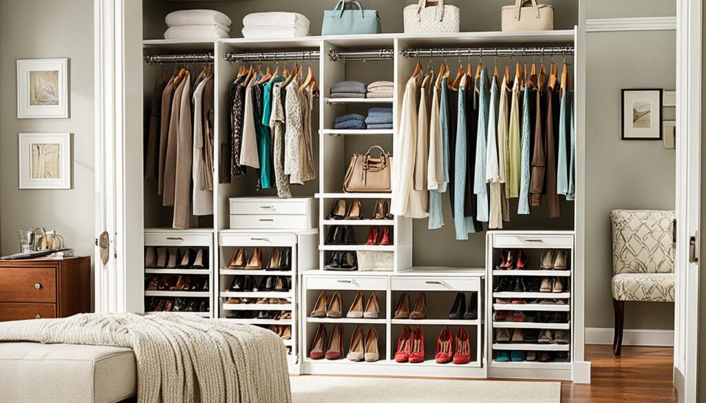 Closet hanging units