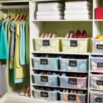 Closet organization shelves