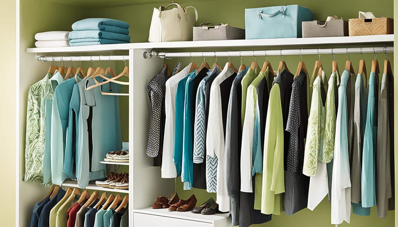 Image showcasing Closet Hanging Units: Space-Saving Ideas
