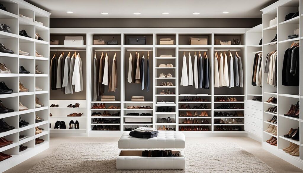 Closet rod storage