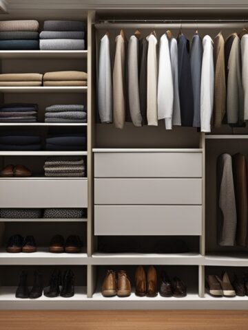 Closet shelving organizers