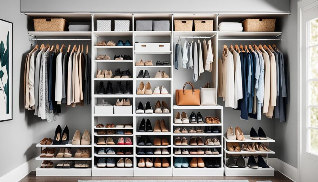Closet space organizers