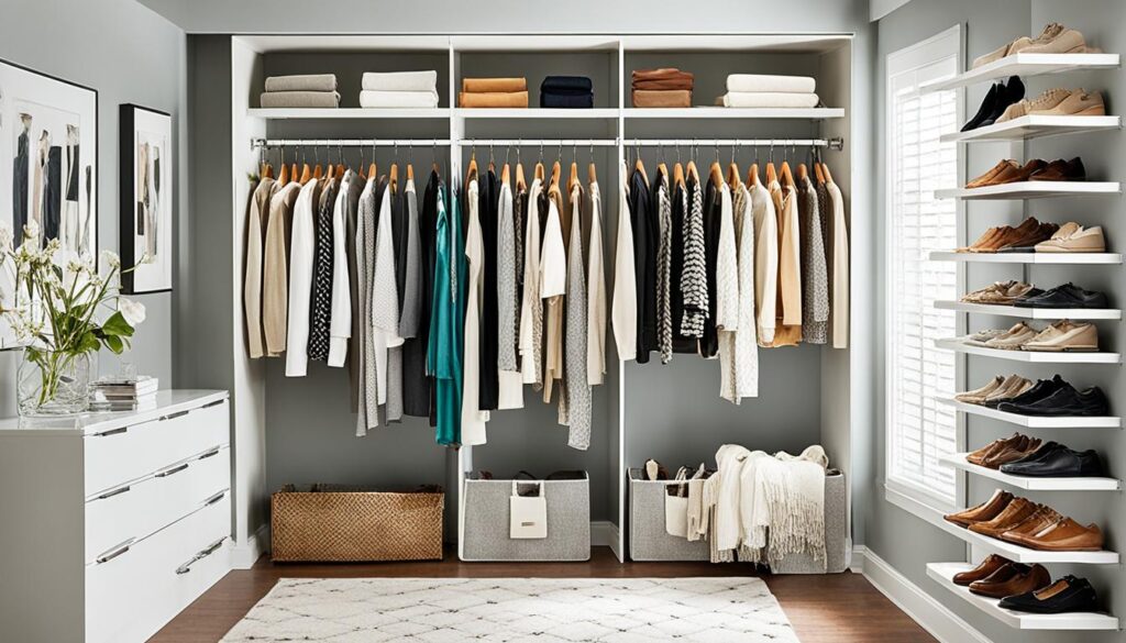 Closet storage bins organizers