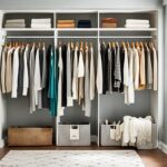Closet storage bins organizers
