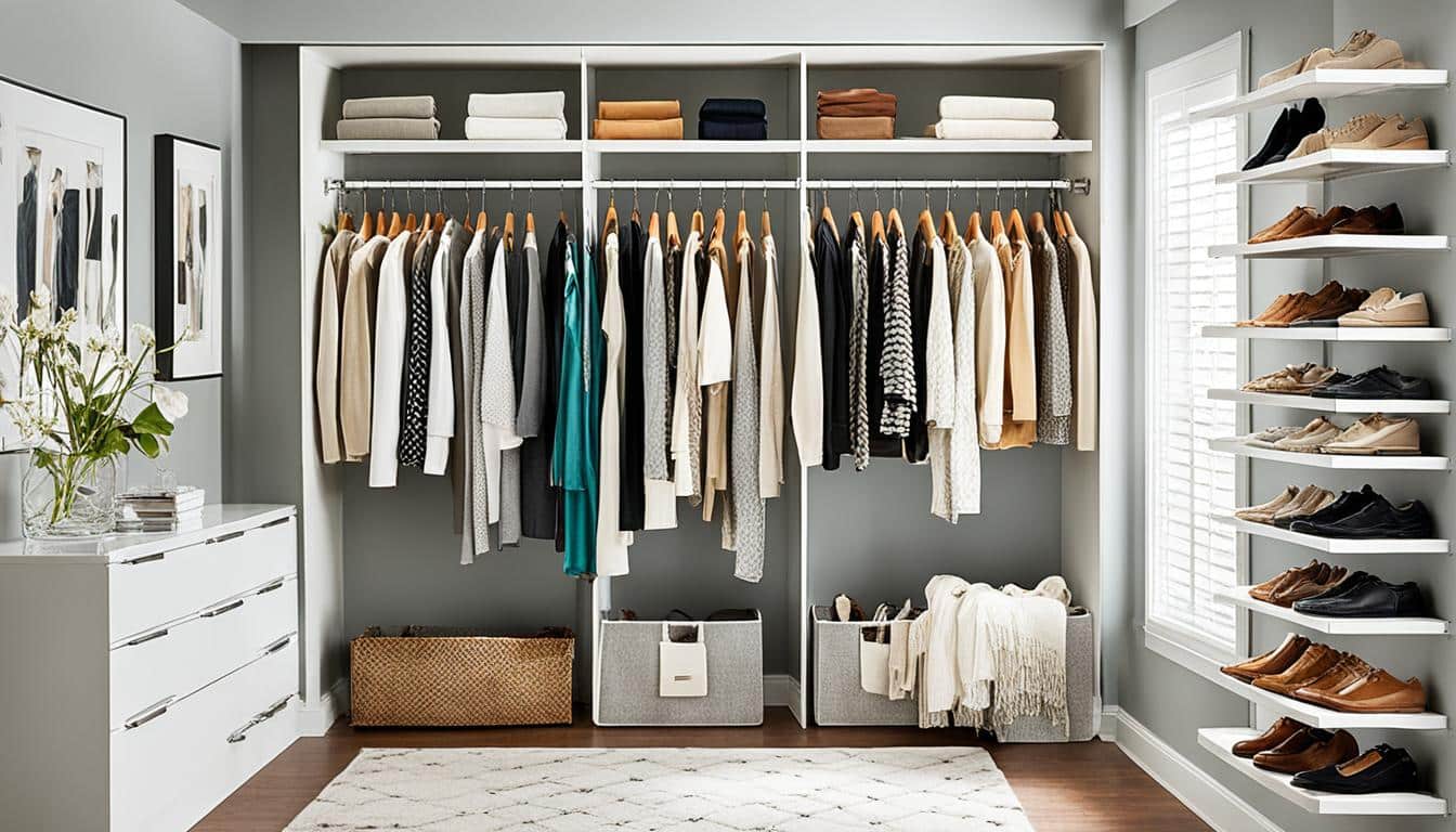 Closet storage bins organizers