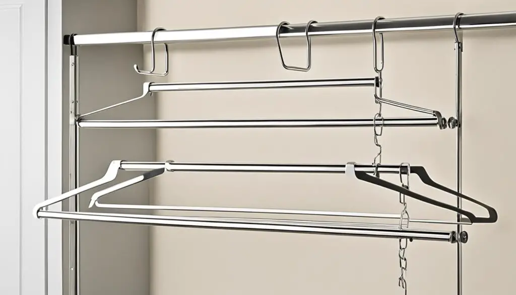 Oceanstar 2-Tier Adjustable Closet Hanger Rod